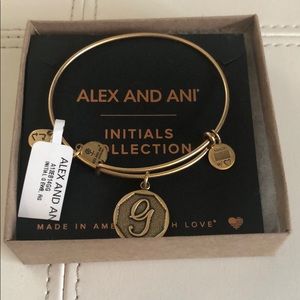 Alex and Ani initial bracelet (G)